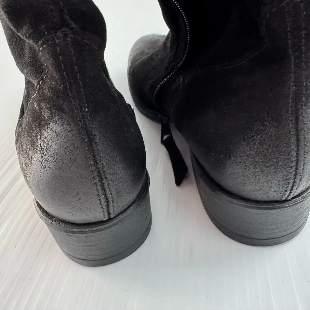 🆕 Miz Mooz Black Over the Knee suede leather Boots size 39 (8.5-9 US) NWOT